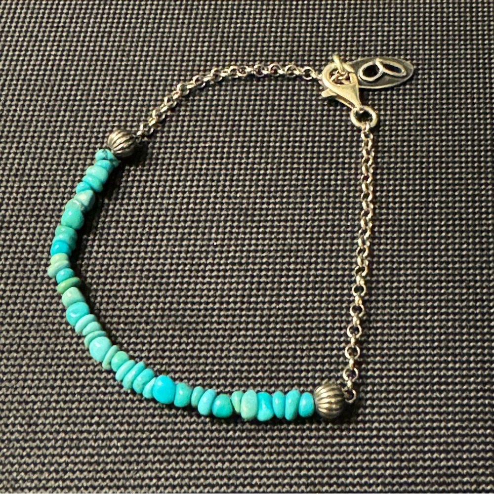 Turquoise and silver American West with JenniferNettles bracelet